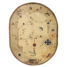 1920s Chinese Oval Art Deco Carpet